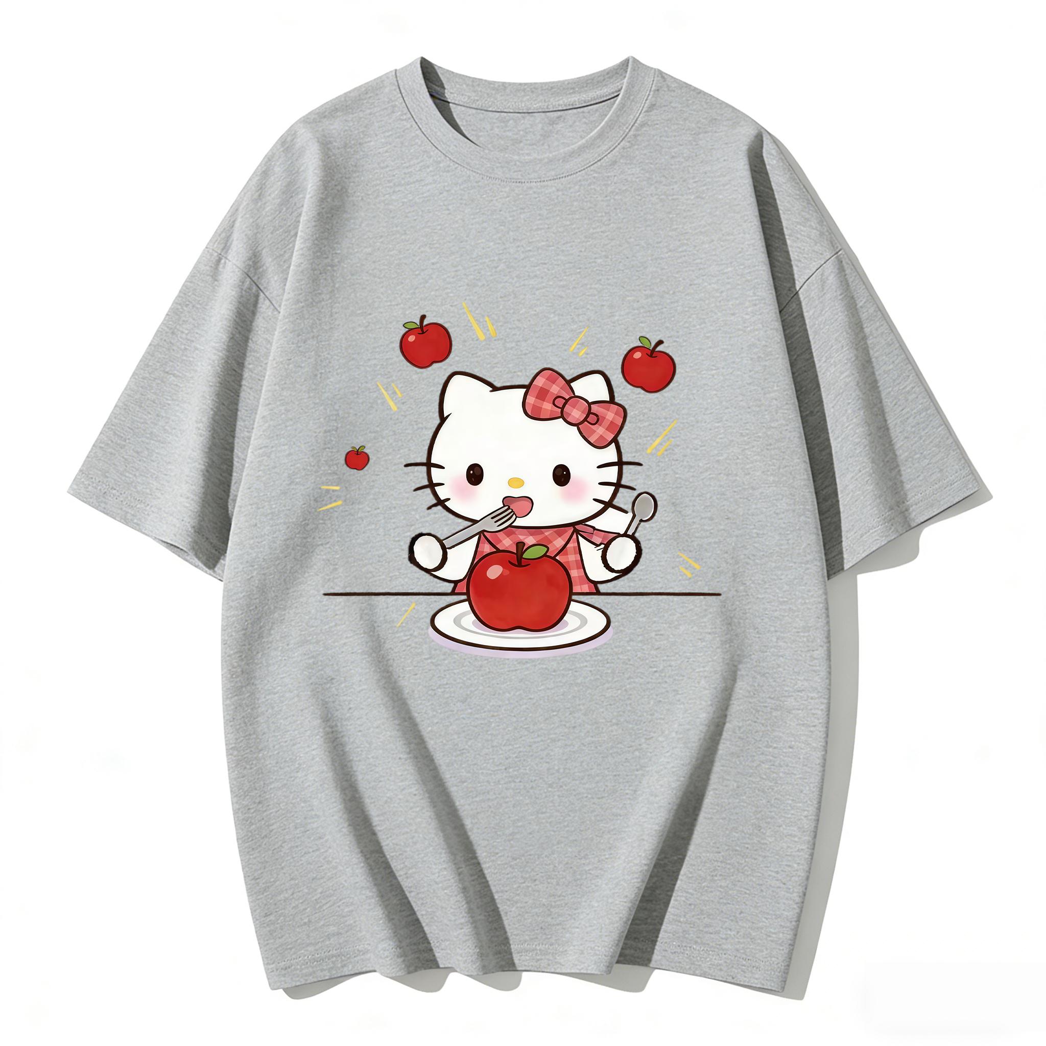 2026 Summer Hello Kitty Cartoon Printed Short Sleeve Pure Cotton Tshirts Womens Family Matching Outfits Classic Versatile Y2k S
2026 Summer Hello Kitty Cartoon Printed Short Sleeve Pure Cotton Tshirts Womens Family Matching Outfits Classic Versatile Y2k S
