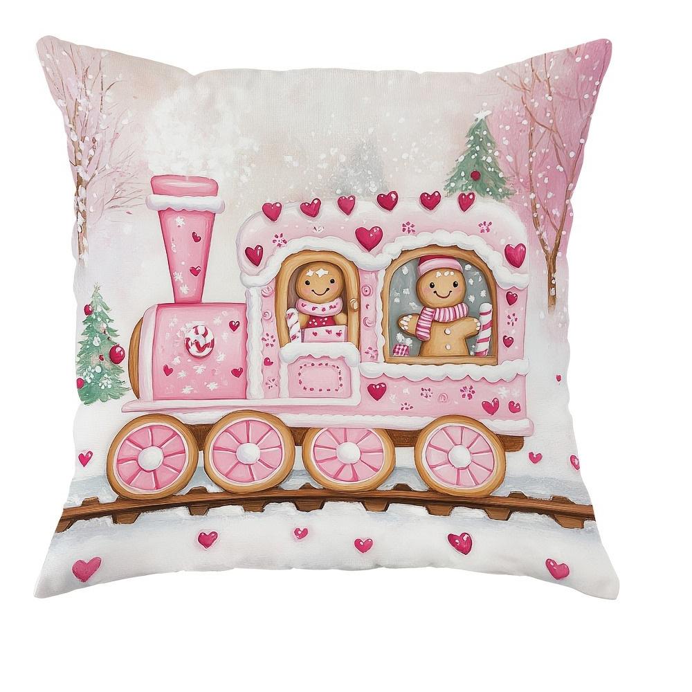 Праздничные розовые рождественские наволочки: Здравствуй, Зима, Весело и Ярко с Дизайнами Пряничного Поезда диваны, наволочки для спальни 18x18Inch
Праздничные розовые рождественские наволочки: Здравствуй, Зима, Весело и Ярко с Дизайнами Пряничного Поезда диваны, наволочки для спальни 18x18Inch