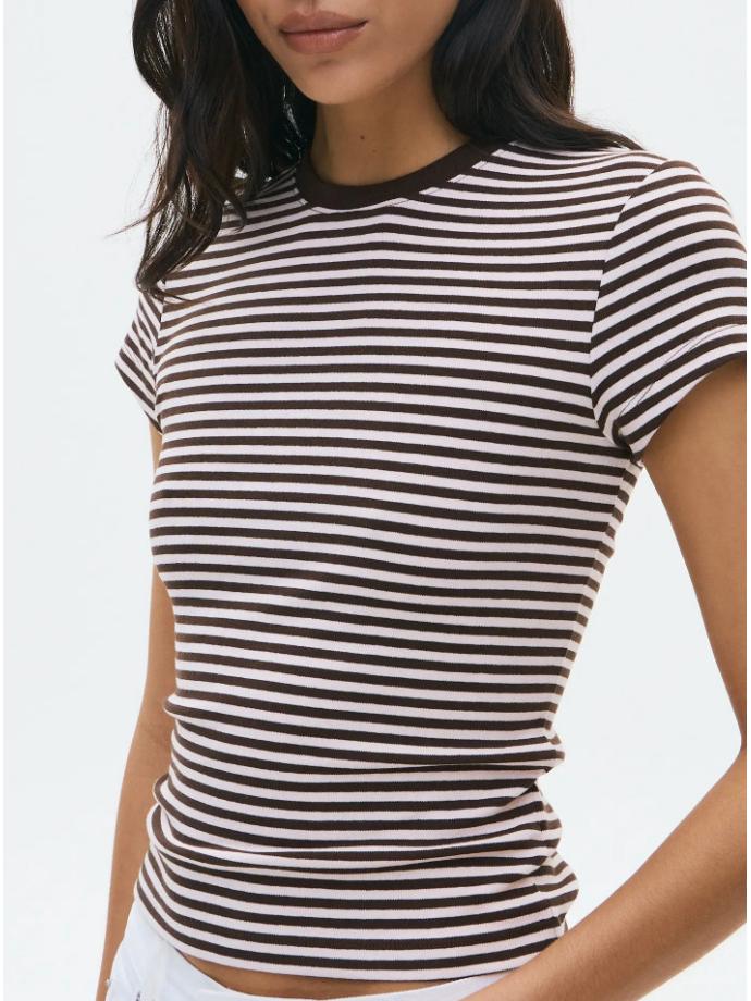 Women s Striped Round Neck Short Sleeve Mini T-shirt - Slim Fit Casual Versatile Spring/Summer Medium
Women s Striped Round Neck Short Sleeve Mini T-shirt - Slim Fit Casual Versatile Spring/Summer Medium