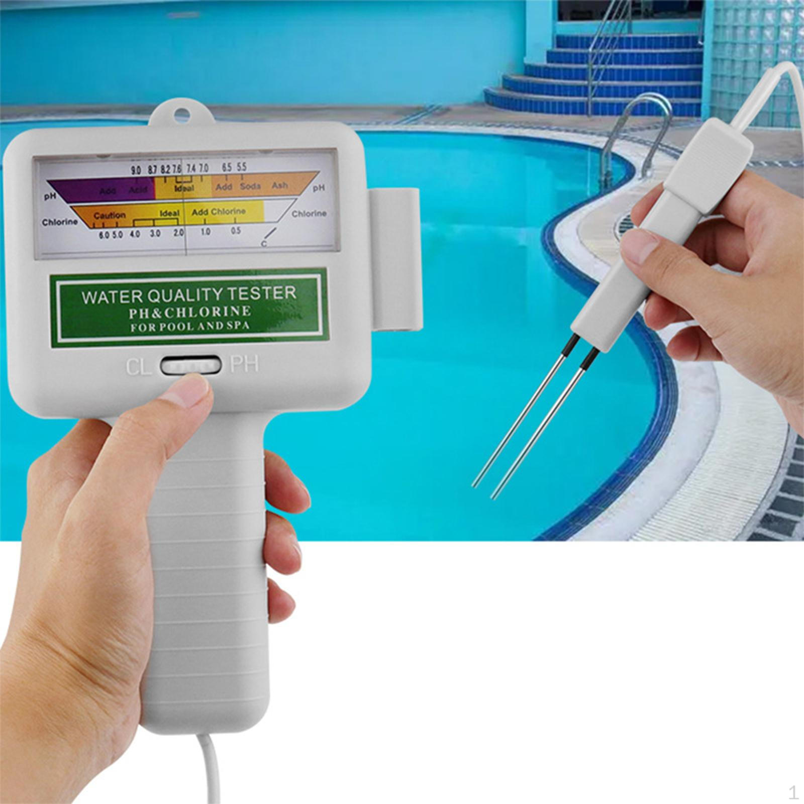 Swimming Pool Water Quality Tester Testing Meter, Check Test Tool, PH CL2 Digital for
Swimming Pool Water Quality Tester Testing Meter, Check Test Tool, PH CL2 Digital for