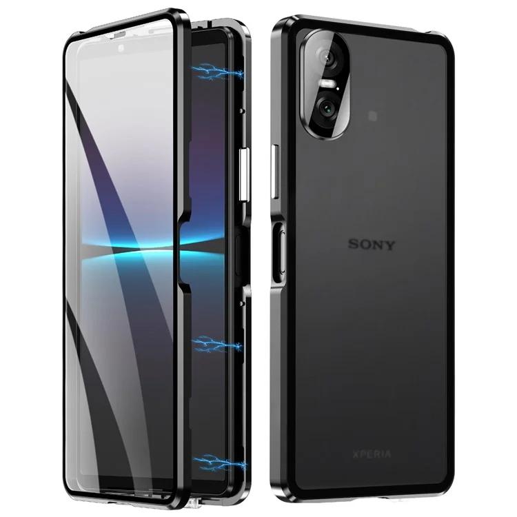 Для Sony Xperia 10 VI закаленное стекло чехол металлический каркас прозрачный PC задняя крышка магнитный телефон чехол - черный
Для Sony Xperia 10 VI закаленное стекло чехол металлический каркас прозрачный PC задняя крышка магнитный телефон чехол - черный
