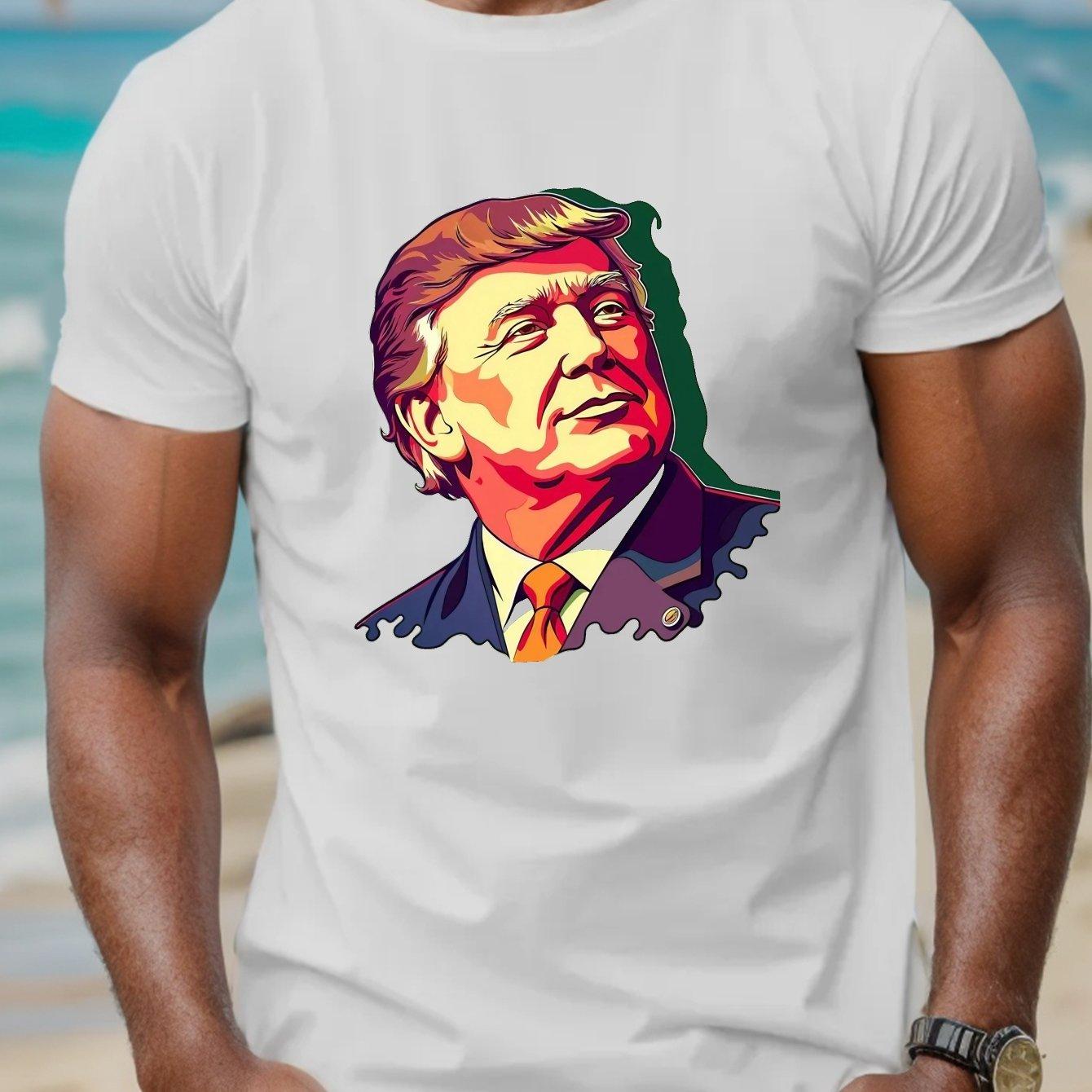 Чоловіча мода Футболка з 3D-друком Трампа Дональда Трампа Модна повсякденна чоловіча футболка з круглим вирізом і коротким рукавом S білий
Чоловіча мода Футболка з 3D-друком Трампа Дональда Трампа Модна повсякденна чоловіча футболка з круглим вирізом і коротким рукавом S білий