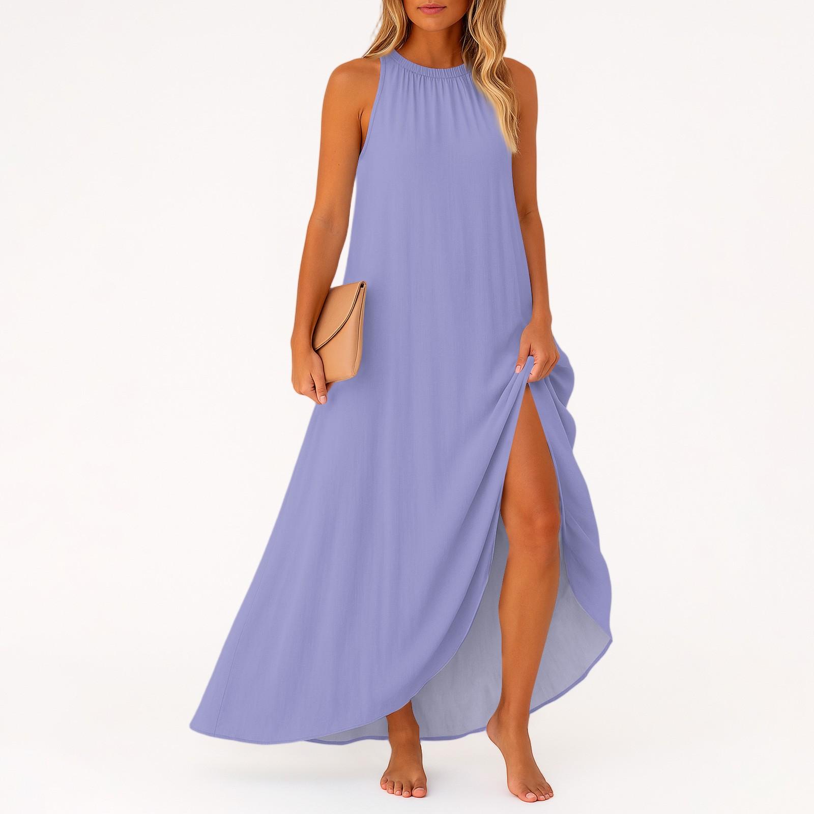 Women s Casual And Fashionable Round-neck Sleeveless Mid Length Dress M фіолетовий
Women s Casual And Fashionable Round-neck Sleeveless Mid Length Dress M фіолетовий
