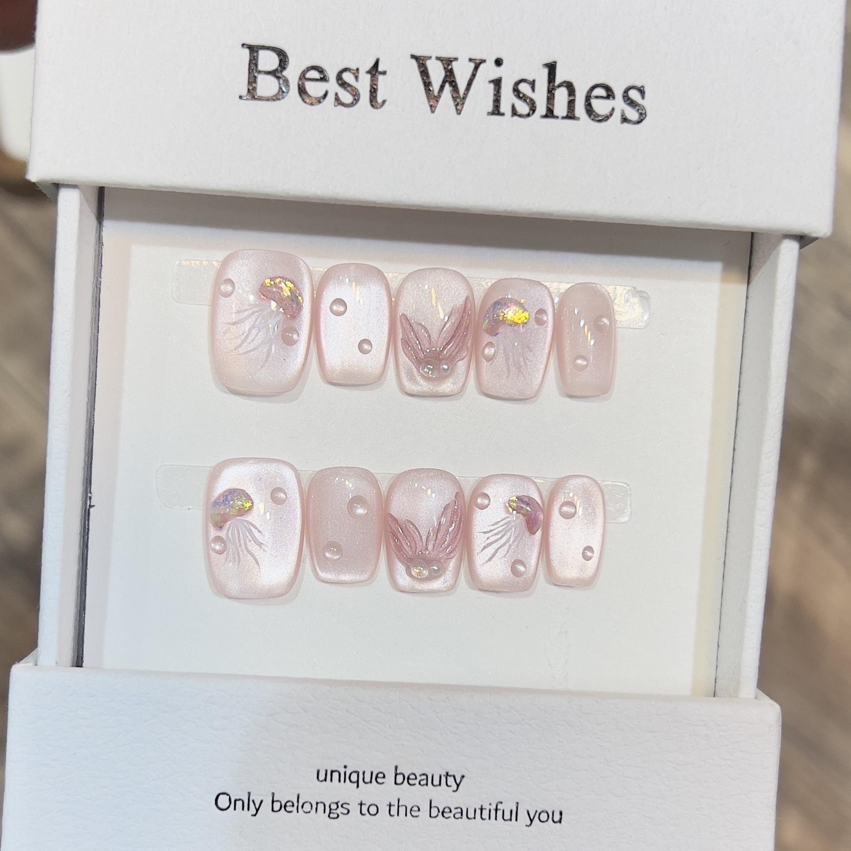 Dairison Свежий стиль Носимый Телесно-розовый Кошачий глаз Медуза Русалка Нейл-арт Съемные типсы Extra Small
Dairison Свежий стиль Носимый Телесно-розовый Кошачий глаз Медуза Русалка Нейл-арт Съемные типсы Extra Small