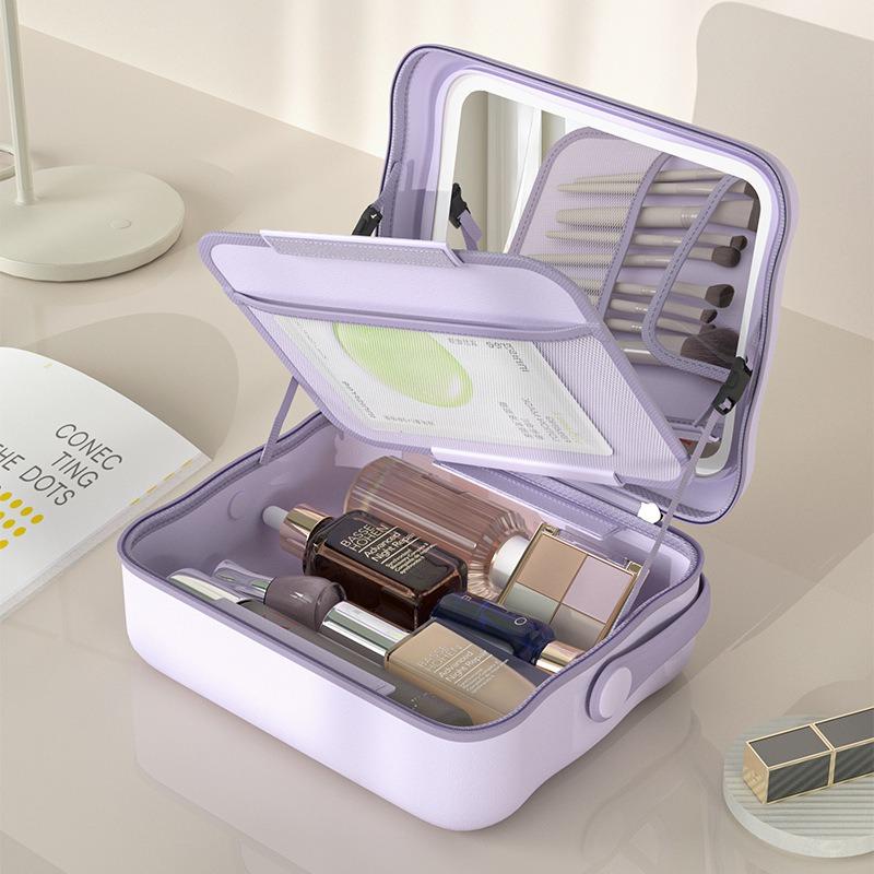 Cosmetic bag with lamp, mirror, multi-layer multi-functional cosmetics storage bag and makeup travel portable фіолетовий
Cosmetic bag with lamp, mirror, multi-layer multi-functional cosmetics storage bag and makeup travel portable фіолетовий