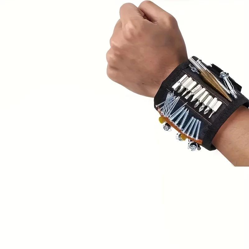 Tool Wristband - Heavy-Duty Workshop Organizer for Screws, Nails & Drill Bits,Hands-Free Support &Construction/tool storage чёрный
Tool Wristband - Heavy-Duty Workshop Organizer for Screws, Nails & Drill Bits,Hands-Free Support &Construction/tool storage чёрный