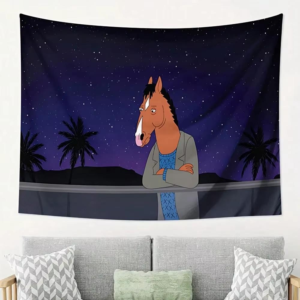 BoJack Horseman Starry Night 1pc Polyester Tapestry 2D Flat Wall Decor for Bedroom Living Room Anime Fan Home Gift 74x94cm(29x37in)
BoJack Horseman Starry Night 1pc Polyester Tapestry 2D Flat Wall Decor for Bedroom Living Room Anime Fan Home Gift 74x94cm(29x37in)