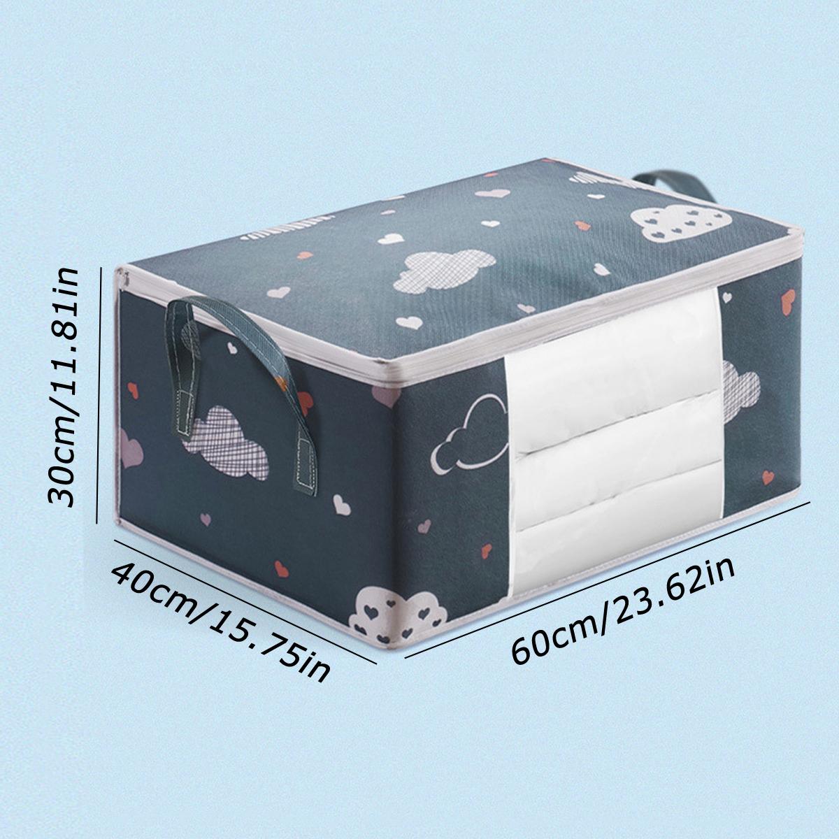 1 шт., стеганая сумка для хранения одежды, влагопыленепроницаемый органайзер, большая емкость, пододеяльник, сортировка сумок, органайзер, держатель на молнии, новый as show