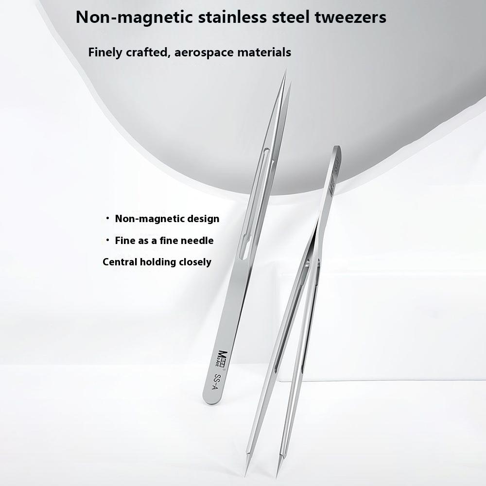 MAANT SS-A Stainless Steel Tweezers Non-Magnetic Precision Tip for Electronics Repair Type A
MAANT SS-A Stainless Steel Tweezers Non-Magnetic Precision Tip for Electronics Repair Type A