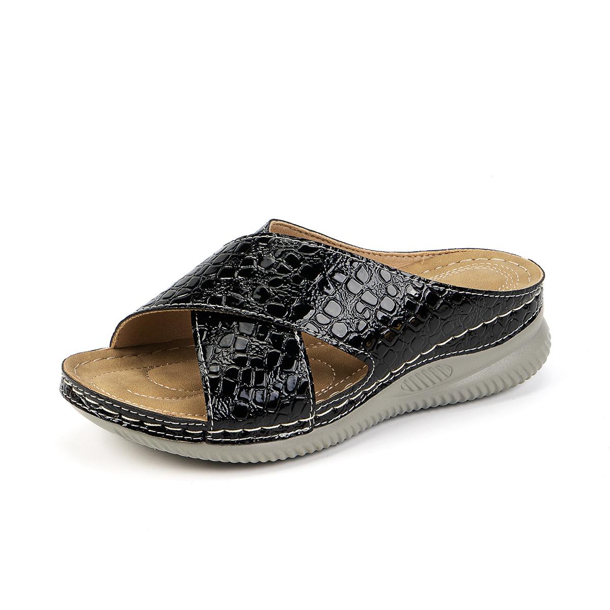 Великий розмір 2025 літо нові танкетки жіночі на товстій підошві жіночі сандалі повсякденні та легкі жіночі шльопанці 42 чорний
Великий розмір 2025 літо нові танкетки жіночі на товстій підошві жіночі сандалі повсякденні та легкі жіночі шльопанці 42 чорний