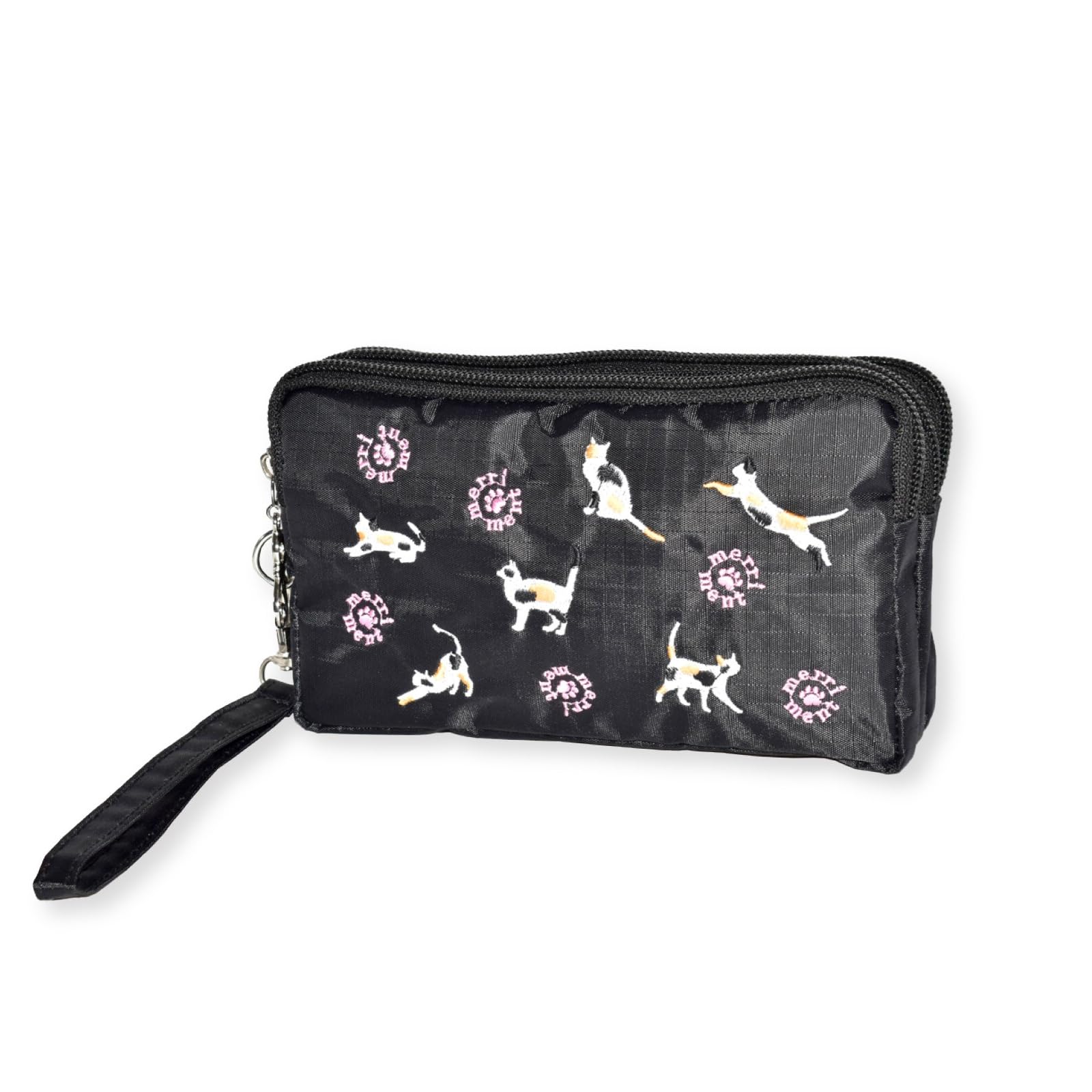 Cute Cat Embroidered Pouch for Women, Triple Zipper, Stylish Cat Design, Makeup Pouch, Small Item Storage, with Strap, Large Capacity, Cosmetic
Cute Cat Embroidered Pouch for Women, Triple Zipper, Stylish Cat Design, Makeup Pouch, Small Item Storage, with Strap, Large Capacity, Cosmetic