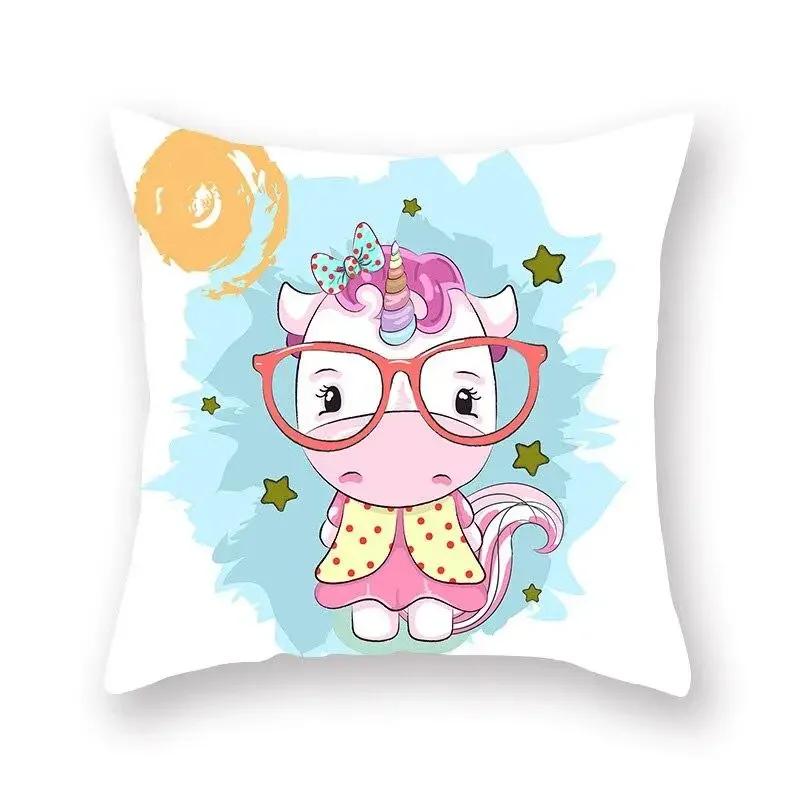 Unicorn Print Cushion Cover Party Decoration Birthday Peach Skin Pillowcase 50x50cm
Unicorn Print Cushion Cover Party Decoration Birthday Peach Skin Pillowcase 50x50cm