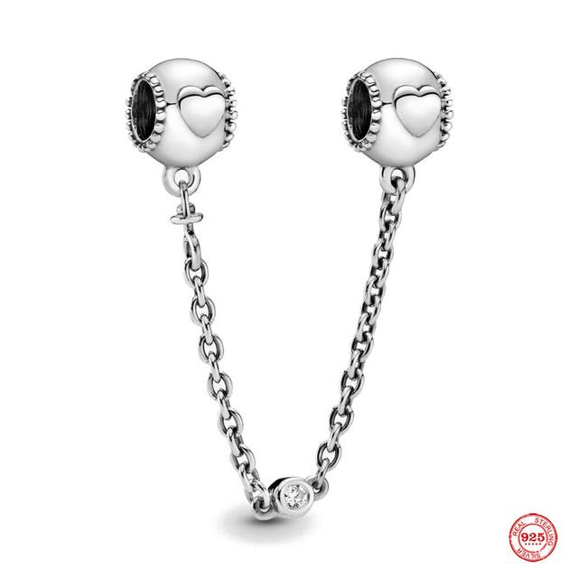 Новая защитная цепочка из стерлингового серебра 925 пробы, подвески, бусины, подходят для нового браслета, фиксирующий зажим, ювелирные изделия в форме сердца для женщин, подарок
Новая защитная цепочка из стерлингового серебра 925 пробы, подвески, бусины, подходят для нового браслета, фиксирующий зажим, ювелирные изделия в форме сердца для женщин, подарок