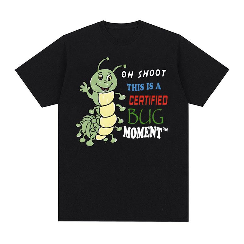 Футболка «Oh Shoot This Is A Certified Bug Moment» унисекс, забавные милые футболки с мемами «Bug Meme», мужская модная кавайная футболка из 100% хлопка, топы
Футболка «Oh Shoot This Is A Certified Bug Moment» унисекс, забавные милые футболки с мемами «Bug Meme», мужская модная кавайная футболка из 100% хлопка, топы