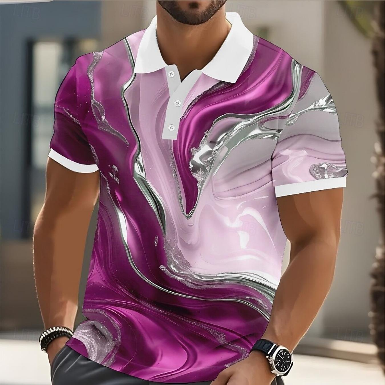 Men s Marble Polo Short Sleeve Polo Shirts Collared Shirts Casual Athleisure Buttons Summer Yellow Blue Purple 2026 5XL
Men s Marble Polo Short Sleeve Polo Shirts Collared Shirts Casual Athleisure Buttons Summer Yellow Blue Purple 2026 5XL