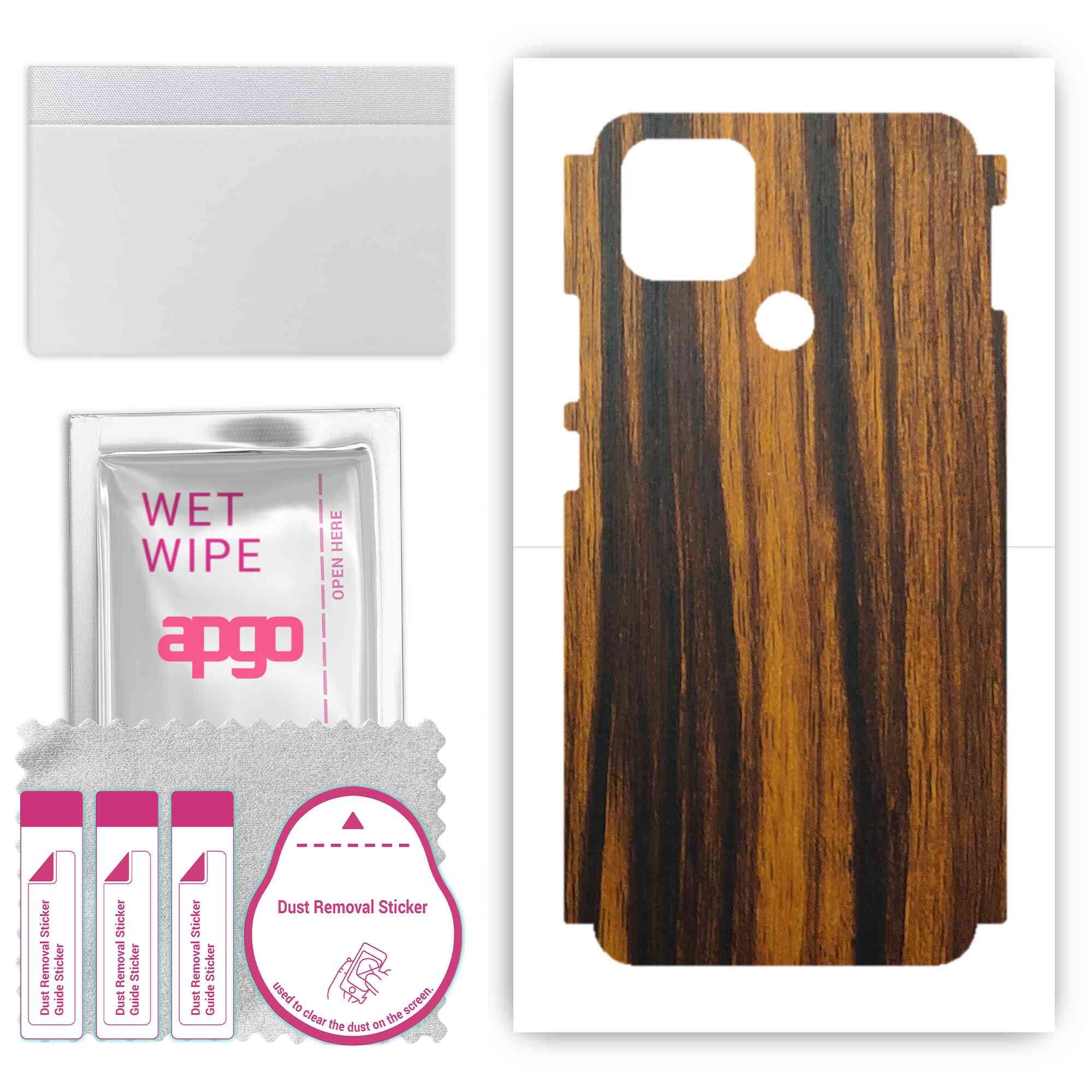 Apgo Protective Skin Sticker for the back+sides compatible with Oppo A15, Full Wrap Film, Foil, Vinyl - Pattern Tigerwood
Apgo Protective Skin Sticker for the back+sides compatible with Oppo A15, Full Wrap Film, Foil, Vinyl - Pattern Tigerwood