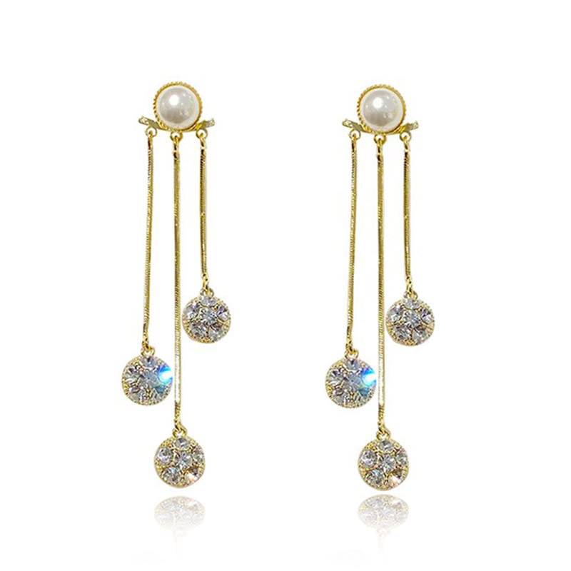 MOUP earrings ladies Popularity Compatible with metal allergies Pearl zirconia dangling earrings S925 silver needle glitter fashion gifts Gold gift...
MOUP earrings ladies Popularity Compatible with metal allergies Pearl zirconia dangling earrings S925 silver needle glitter fashion gifts Gold gift...