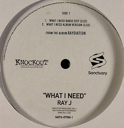 12inch Record RAY J - What I Need 06076875501 Sanctuary Recor 2006 US Soul/Funk Used
12inch Record RAY J - What I Need 06076875501 Sanctuary Recor 2006 US Soul/Funk Used