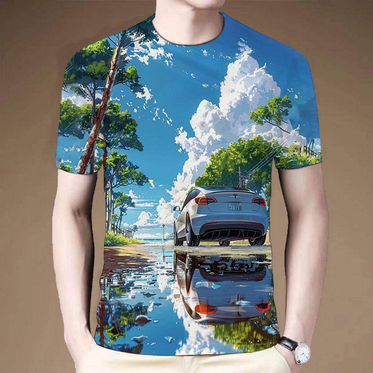 Футболка с коротким рукавом и круглым вырезом из серии Landscape, летняя персональная 3D-печать 2024 года 3XL
Футболка с коротким рукавом и круглым вырезом из серии Landscape, летняя персональная 3D-печать 2024 года 3XL