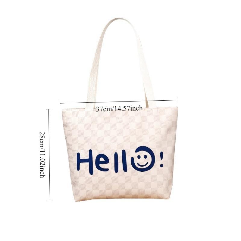 Simple Style Women Canvas Tote Bag Fashion Casual Large Capacity Shoulder Bag Mom Bag For Daily Commute Travel Use 37x28cm
Simple Style Women Canvas Tote Bag Fashion Casual Large Capacity Shoulder Bag Mom Bag For Daily Commute Travel Use 37x28cm
