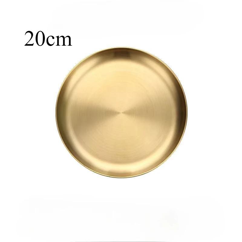 New Fashion Simple Dinner Plates Gold Dining Plate Serving Dishes Round Plate Cake Tray Western Steak Round Tray Kitchen Plates
New Fashion Simple Dinner Plates Gold Dining Plate Serving Dishes Round Plate Cake Tray Western Steak Round Tray Kitchen Plates