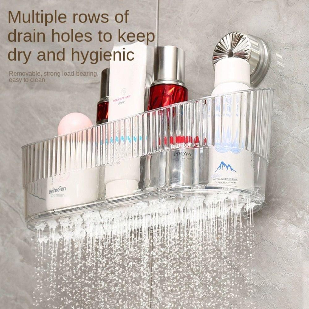 No-Drill Wall-Mounted Shelf Rack Transparent Shower Storage Holder Cosmetic Storage Box Home золотий
No-Drill Wall-Mounted Shelf Rack Transparent Shower Storage Holder Cosmetic Storage Box Home золотий
