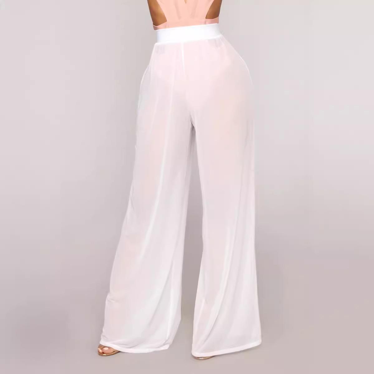 Летние женские сексуальные прозрачные брюки с высокой талией, женские длинные повседневные прямые брюки Y2k, женские прозрачные брюки палаццо XXL белый
Летние женские сексуальные прозрачные брюки с высокой талией, женские длинные повседневные прямые брюки Y2k, женские прозрачные брюки палаццо XXL белый