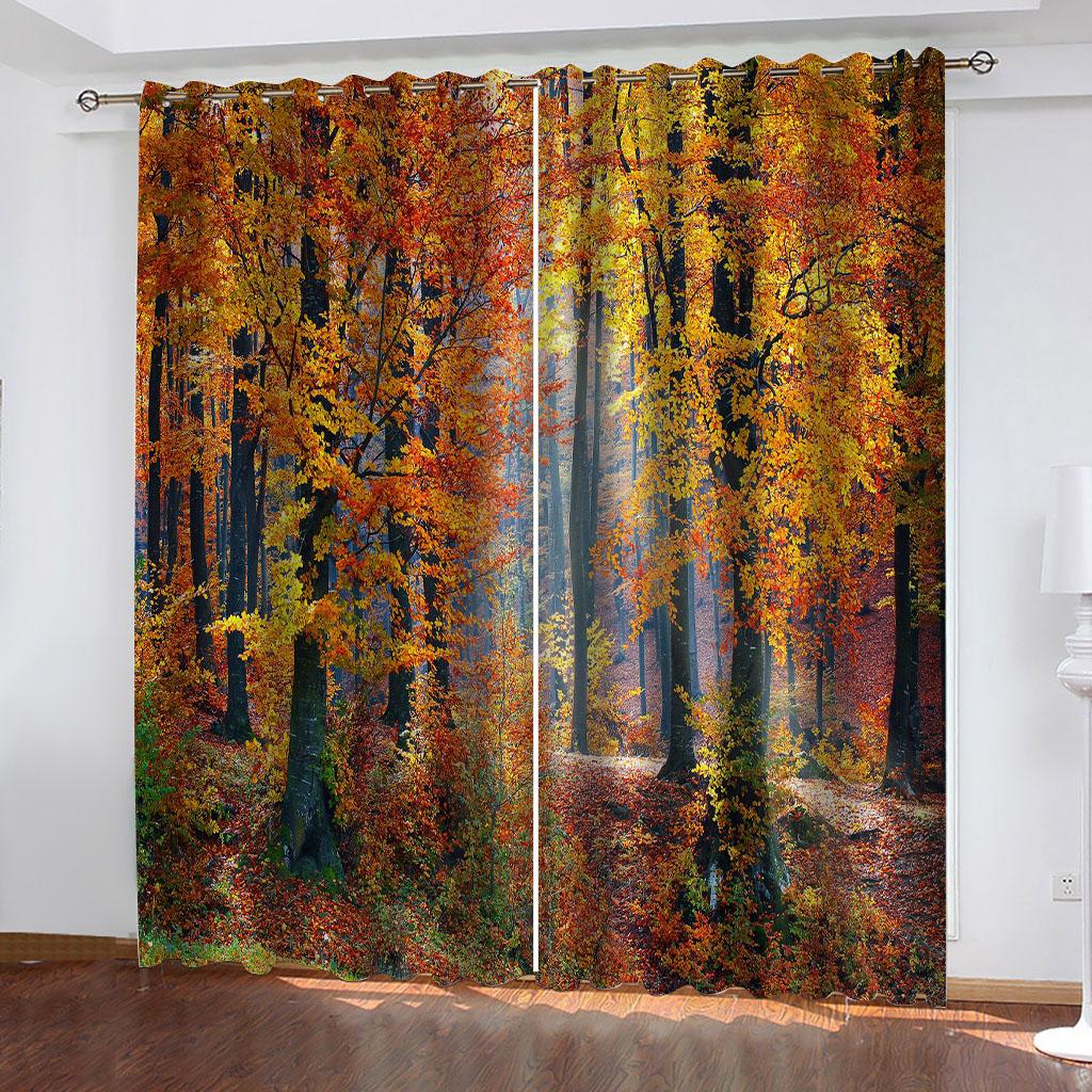 Blackout Curtain 3D Plant Autumn Maple Leaves Window Curtains For Living Room The Bedroom Modern, 2 Pieces Fashion W70xH160cmx2&Grommet Top
Blackout Curtain 3D Plant Autumn Maple Leaves Window Curtains For Living Room The Bedroom Modern, 2 Pieces Fashion W70xH160cmx2&Grommet Top