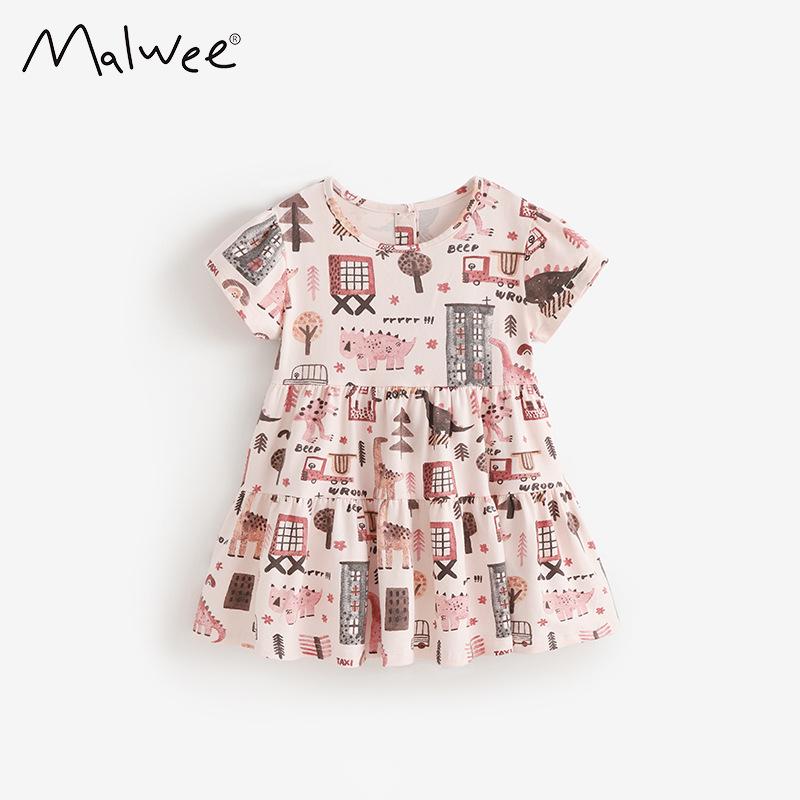 Malwee Girls Summer Dress: Cute European & American Style, Round Neck, Short Sleeve Kids Skirt 100
Malwee Girls Summer Dress: Cute European & American Style, Round Neck, Short Sleeve Kids Skirt 100