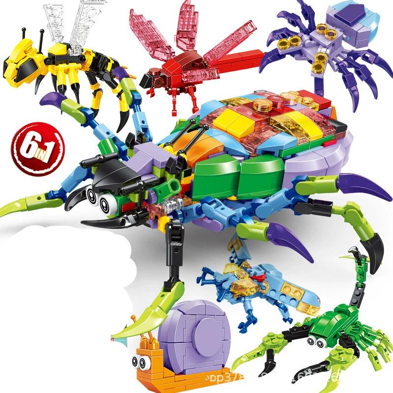 6ni1 Insect Animals Figures Mini Bee snail Dragonfly Construction Blocks Toy 3D Constructor Bricks Designed For Children Boys Present Toy
6ni1 Insect Animals Figures Mini Bee snail Dragonfly Construction Blocks Toy 3D Constructor Bricks Designed For Children Boys Present Toy