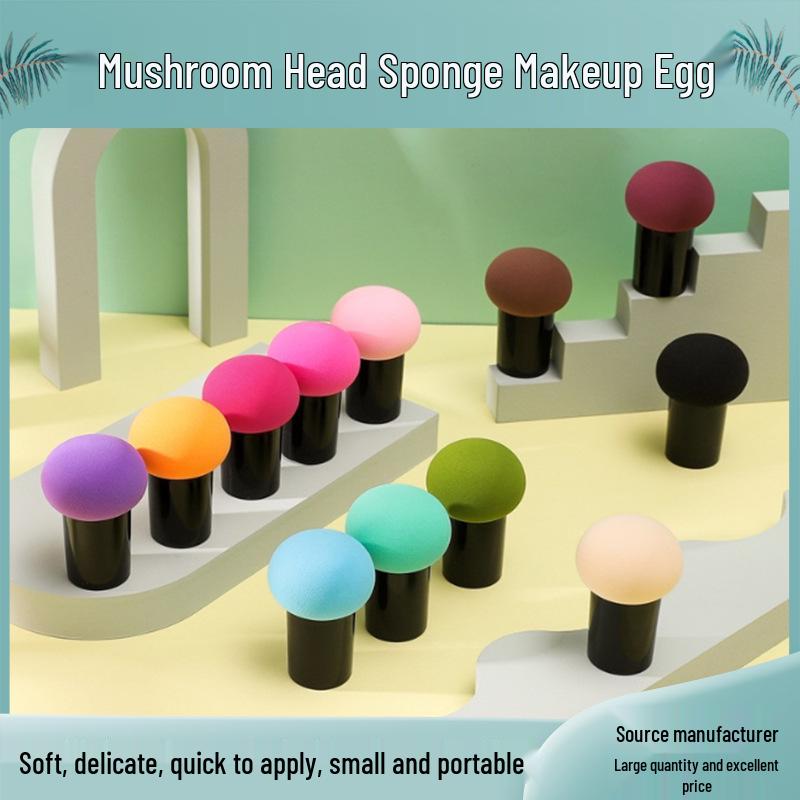Portable Dual-Use Non-Latex Mushroom Makeup Sponge for Dry/Wet Application Matcha Green (Handle)
Portable Dual-Use Non-Latex Mushroom Makeup Sponge for Dry/Wet Application Matcha Green (Handle)