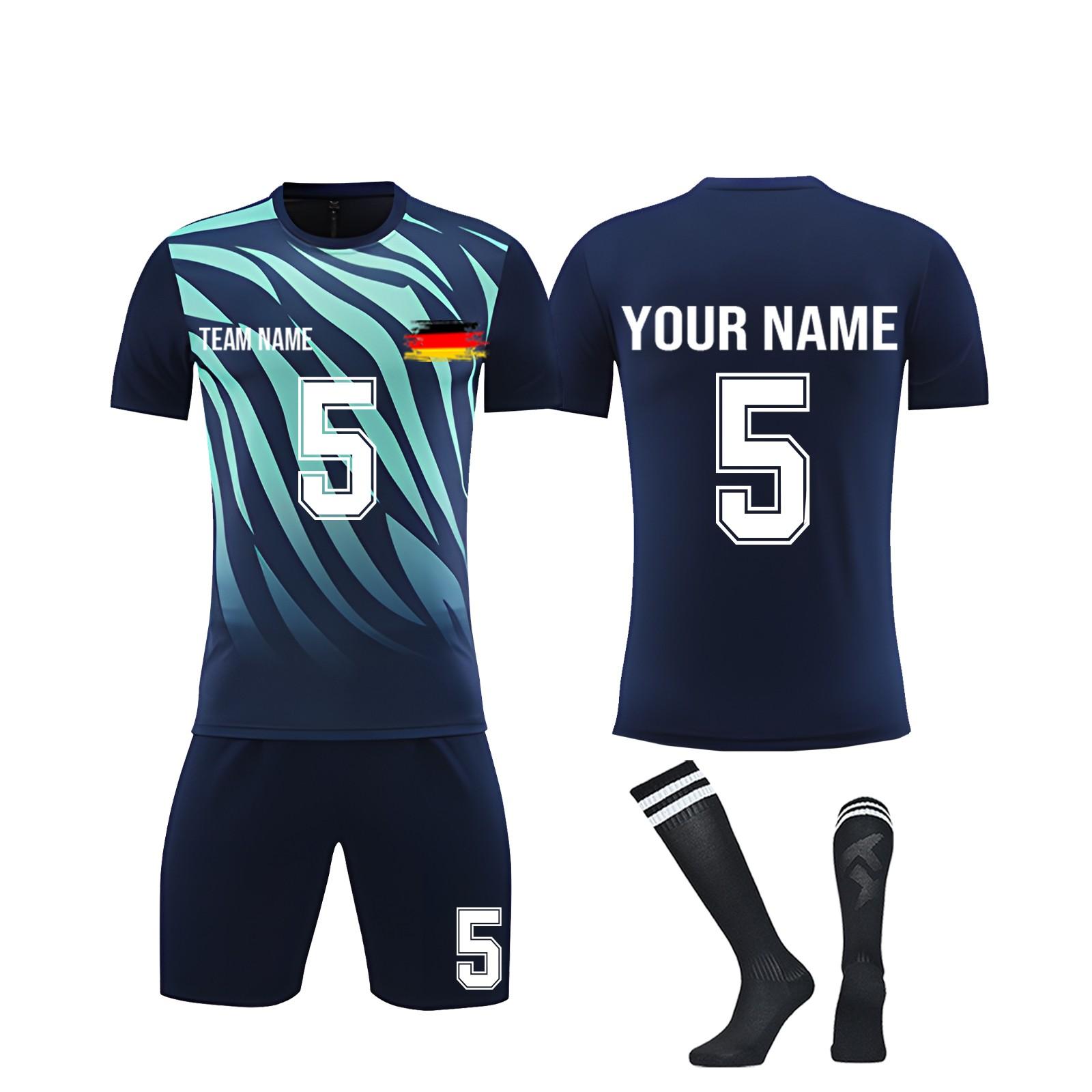 Комплект персонализированных рубашек для мужчин и девочек с именем и номером, футбольные майки на заказ для мальчиков, тренировочный костюм S
Комплект персонализированных рубашек для мужчин и девочек с именем и номером, футбольные майки на заказ для мальчиков, тренировочный костюм S