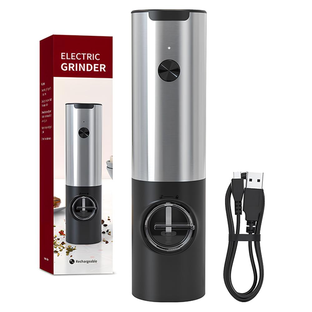 Автоматическая мельница для соли и перца с зарядной базой - Светодиодная подсветка, Регулируемый помол, Электрическая мельница для специй для кухни, барбекю светло-серый
Автоматическая мельница для соли и перца с зарядной базой - Светодиодная подсветка, Регулируемый помол, Электрическая мельница для специй для кухни, барбекю светло-серый