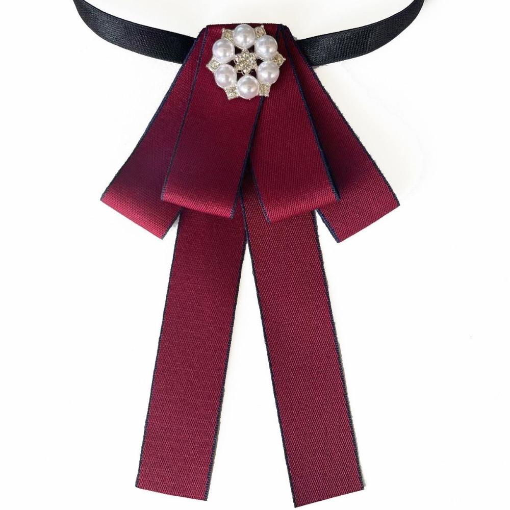 College Style Woman s Collar Flowers Polyester Neck Decoration New Pearl Bow Tie 2 Red Adjusting Tape
College Style Woman s Collar Flowers Polyester Neck Decoration New Pearl Bow Tie 2 Red Adjusting Tape