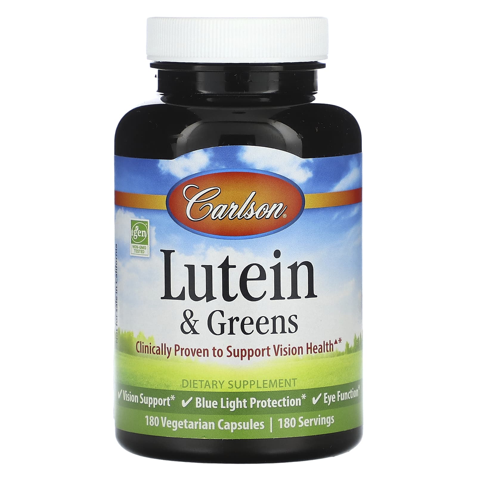 Lutein & Greens, Veggie Capsules 180
Lutein & Greens, Veggie Capsules 180