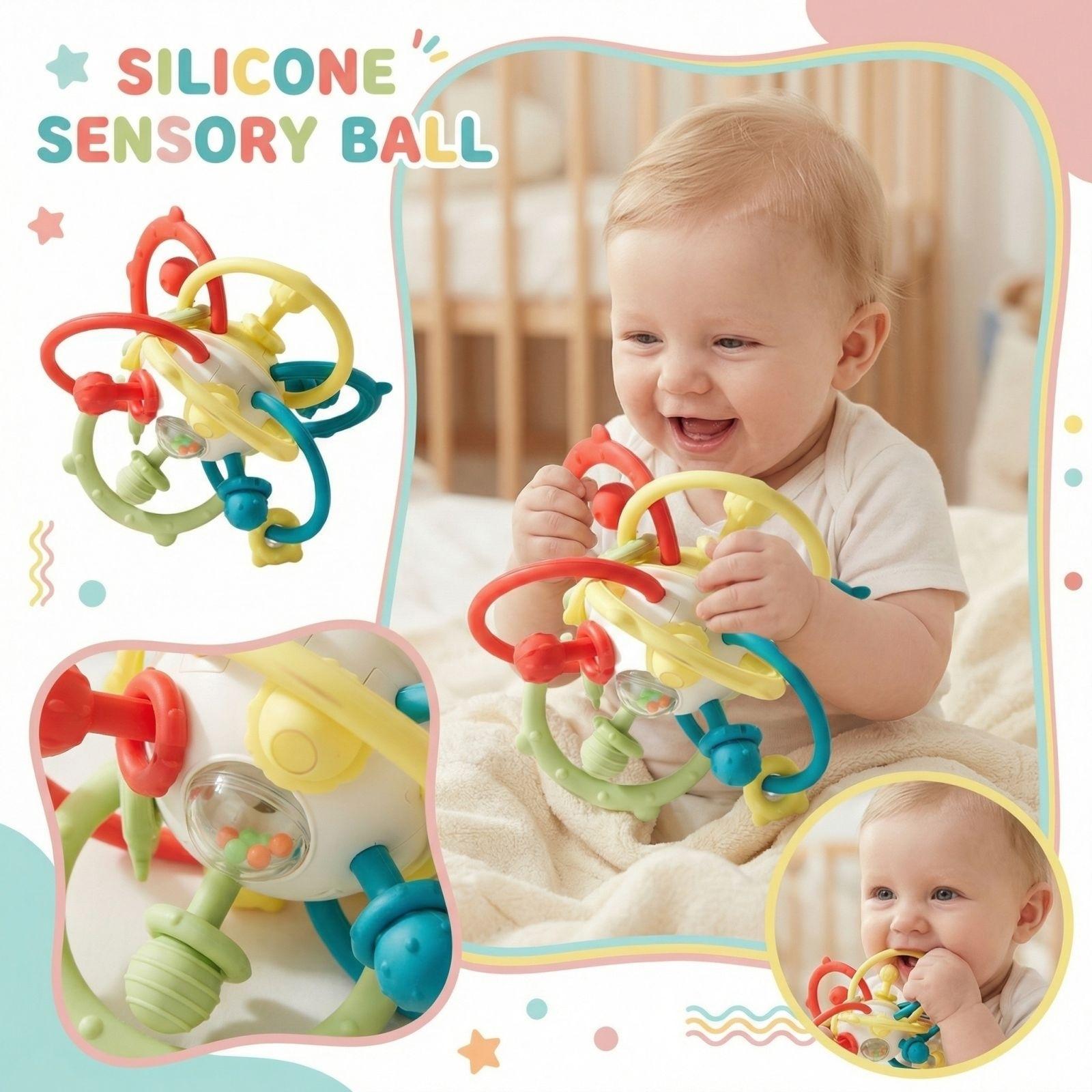 Infants And Young Children Can A Ball With Silicone, Chew It With Water, Grind Their Teeth And The Bell One Size
Infants And Young Children Can A Ball With Silicone, Chew It With Water, Grind Their Teeth And The Bell One Size