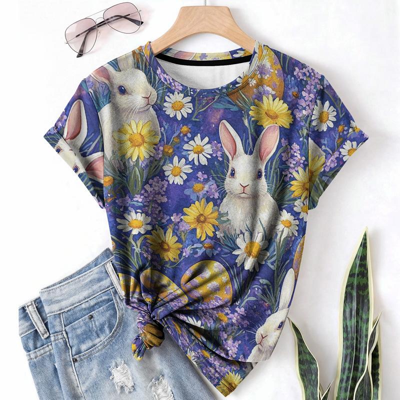 Женская футболка с кроликом Летняя с круглым вырезом и короткими рукавами С 3D-принтом Элементный узор Повседневная модная футболка 6XL
Женская футболка с кроликом Летняя с круглым вырезом и короткими рукавами С 3D-принтом Элементный узор Повседневная модная футболка 6XL
