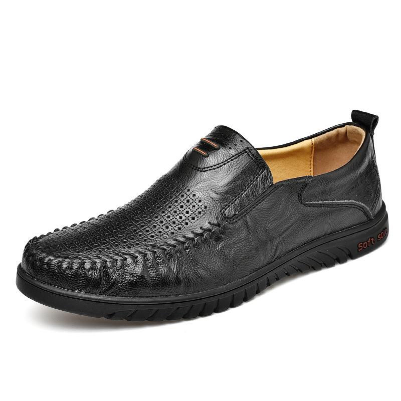 Летние новые мужские полые и дышащие повседневные туфли с низким голенищем из кожи, мужские повседневные туфли Doudou большого размера с перфорацией 38 чёрный
Летние новые мужские полые и дышащие повседневные туфли с низким голенищем из кожи, мужские повседневные туфли Doudou большого размера с перфорацией 38 чёрный