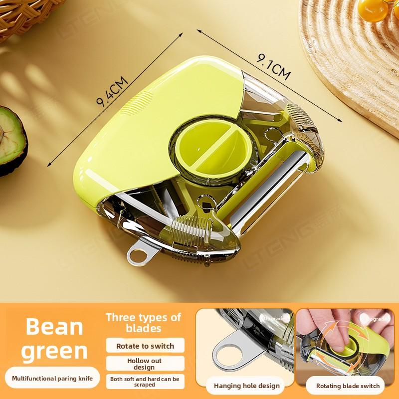 Fruit Knife, Paring Knife, Three-in-one Kitchen Special Multi-functional Tool, Scraping Knife, Fruit Planer, Cutting Apple Planer