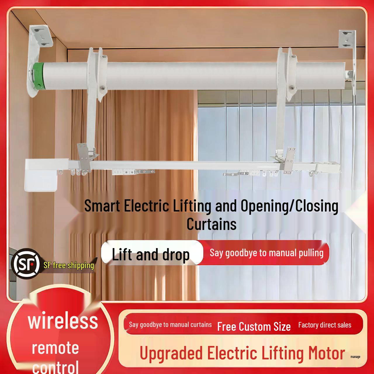 Duya Smart Electric Curtain Motor for Villas and Duplexes 2.0m Wide, 7.0m Track Height
Duya Smart Electric Curtain Motor for Villas and Duplexes 2.0m Wide, 7.0m Track Height