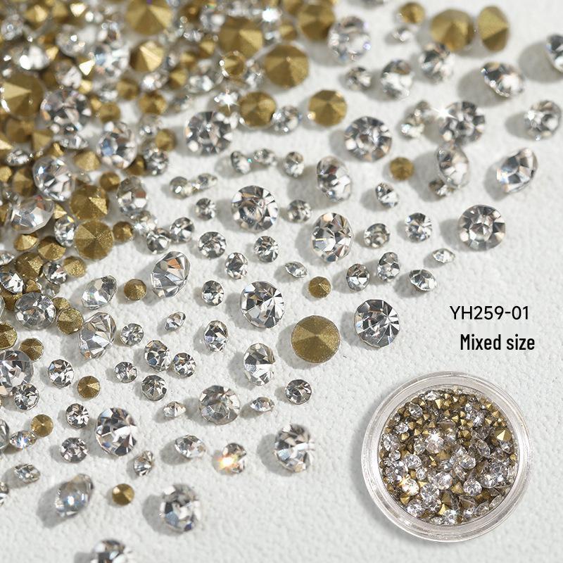 Бит для ногтевого дизайна с плоским дном - Популярные смешанные украшения и аксессуары Mixed White Diamonds, Pointed, ~100 pcs
Бит для ногтевого дизайна с плоским дном - Популярные смешанные украшения и аксессуары Mixed White Diamonds, Pointed, ~100 pcs