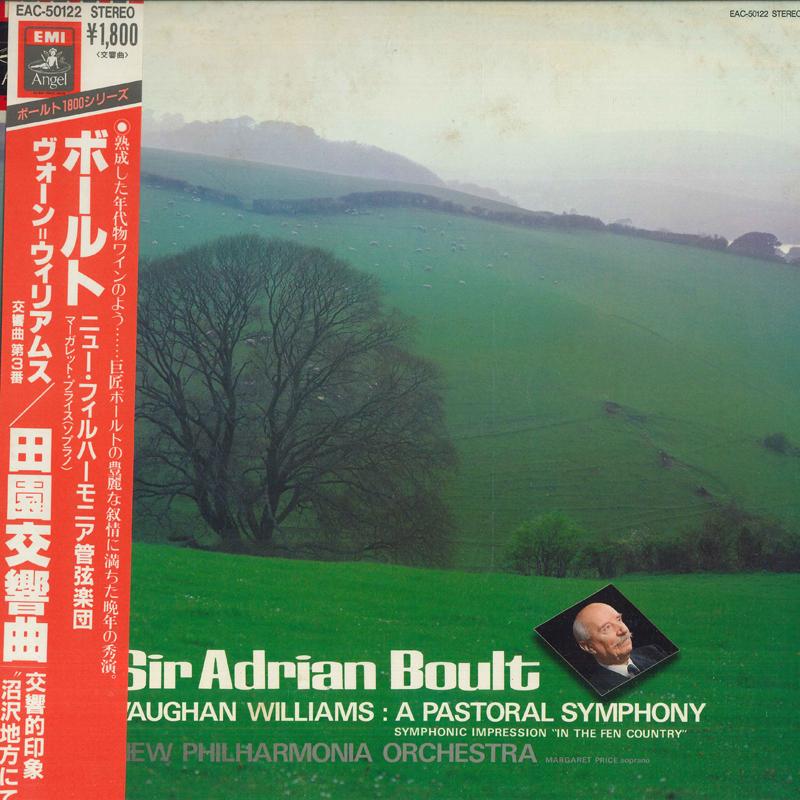 LP Record - Vaughan Williams: Pastoral Symphony EAC50122 ANGEL Japan Obi Classical
LP Record - Vaughan Williams: Pastoral Symphony EAC50122 ANGEL Japan Obi Classical
