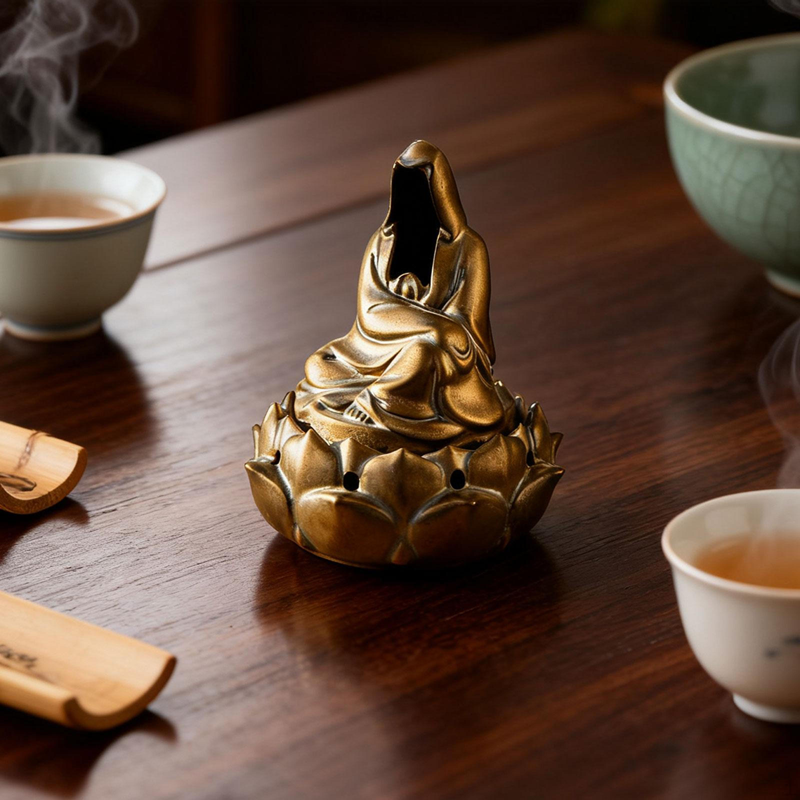 Подставка для благовоний, произведение искусства, подарок, керамика, медитация, ремесла, украшение, скульптура для комнаты
Подставка для благовоний, произведение искусства, подарок, керамика, медитация, ремесла, украшение, скульптура для комнаты