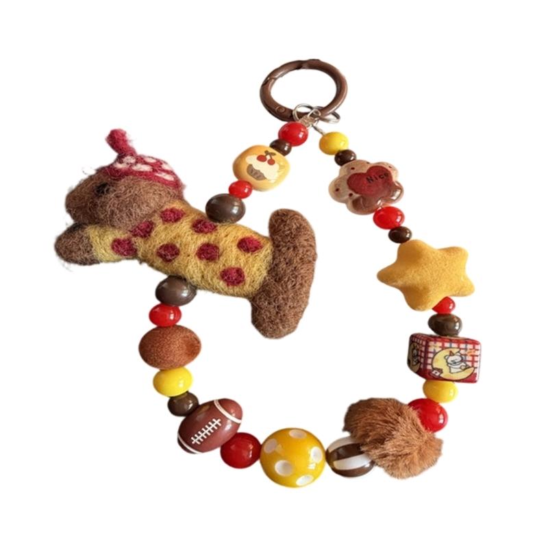 Bead Embellished Hand Sewn Felt Dog Keychain With Sturdy T Strap For Phone And Camera Accessory жёлтый
Bead Embellished Hand Sewn Felt Dog Keychain With Sturdy T Strap For Phone And Camera Accessory жёлтый