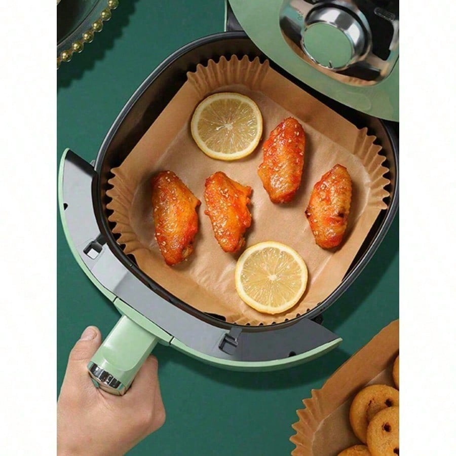 100pcs Disposable Square & Round Air Fryer Parchment Paper, Anti-Oil Paper For Baking, Cooking, Bbq Outdoor Activities United States
100pcs Disposable Square & Round Air Fryer Parchment Paper, Anti-Oil Paper For Baking, Cooking, Bbq Outdoor Activities United States