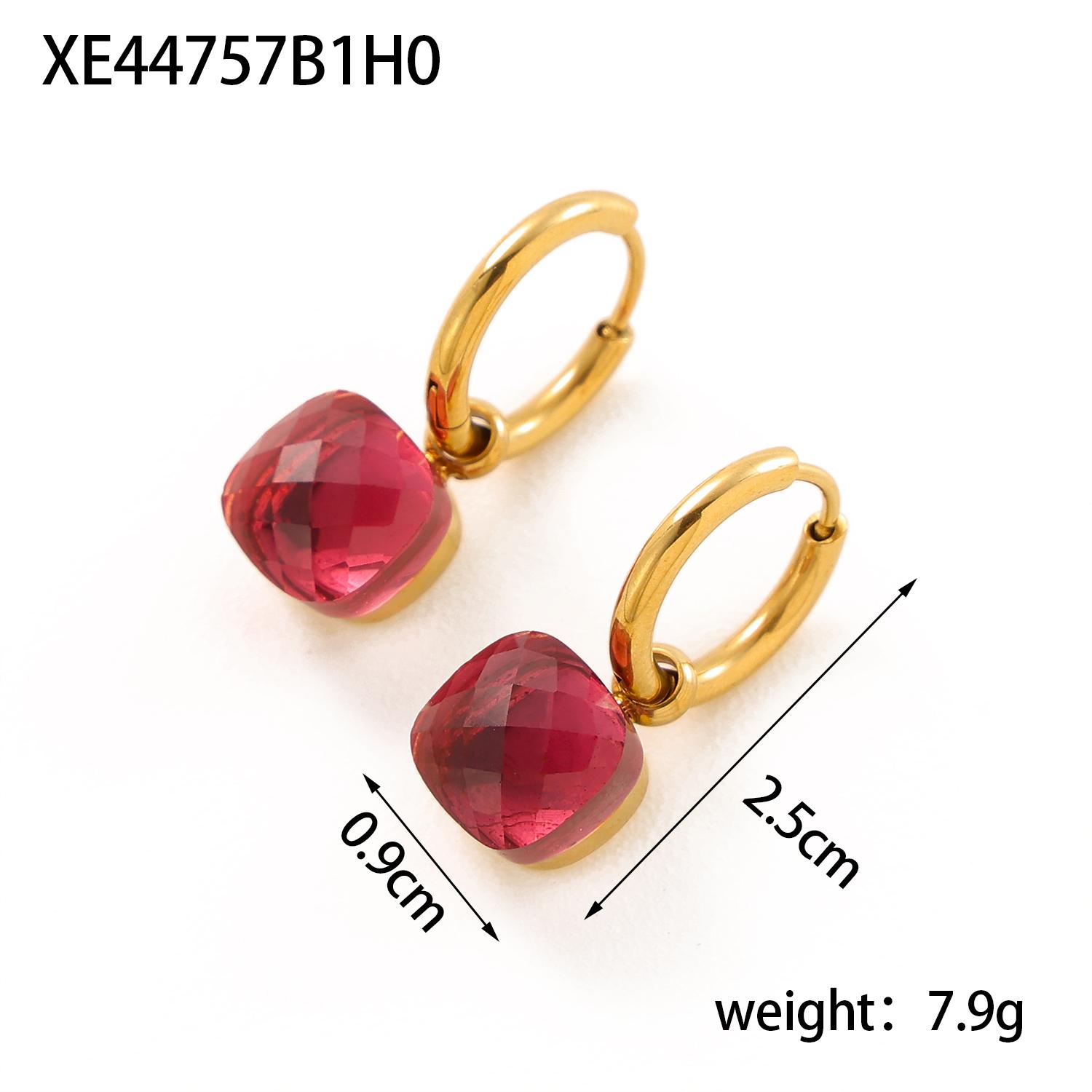 CARLIDANA Colorful Double White Black Square Stone Drop Earring 18k Gold Plated Stainless Steel Earrings For Women Jewelry
CARLIDANA Colorful Double White Black Square Stone Drop Earring 18k Gold Plated Stainless Steel Earrings For Women Jewelry