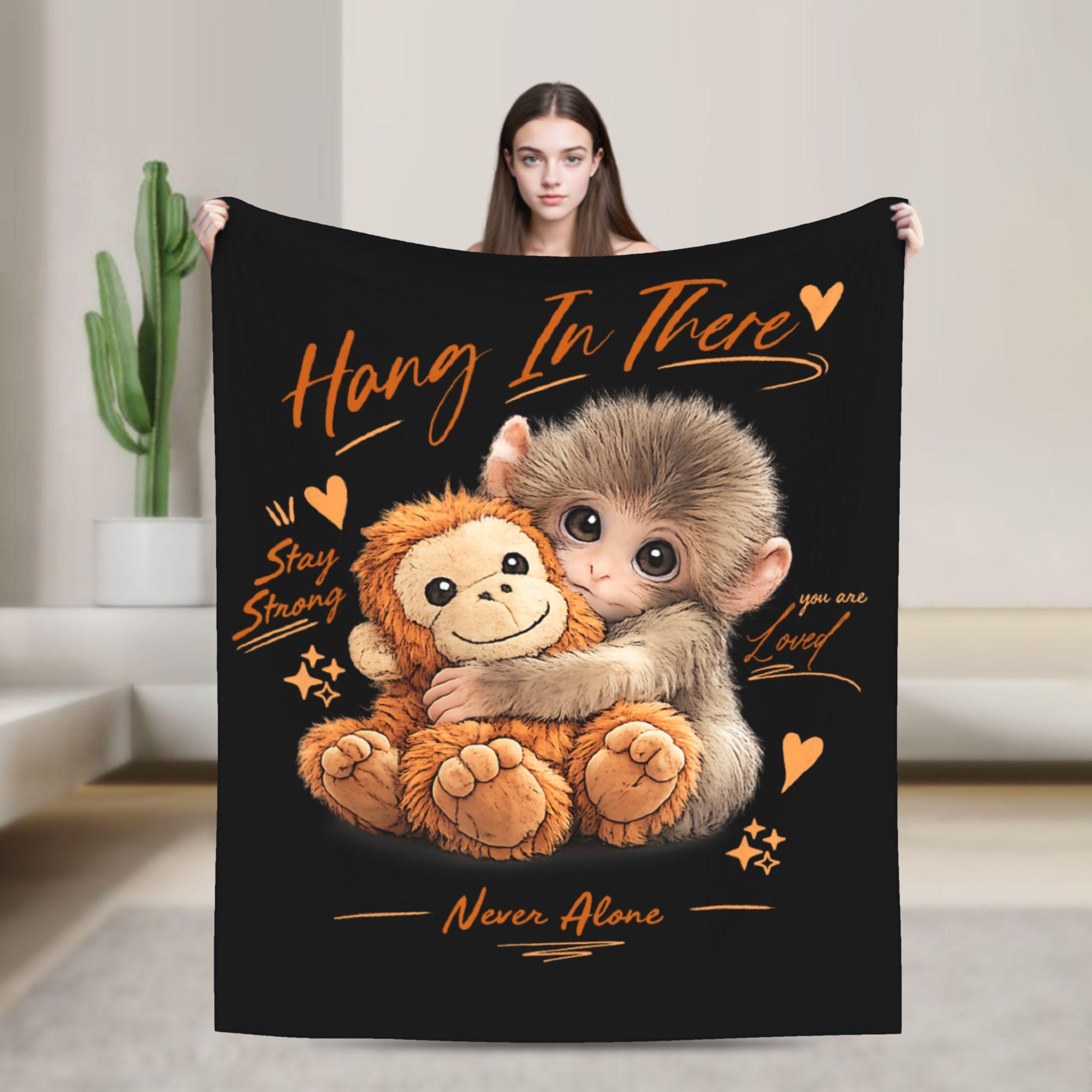 Adorable Cute Baby Monkey Punch Warm Blanket Girls Boys Plush Throw Blanket Pattern Couch Chair Flannel Bedspread Bed Cover 75x100cm (30x40inch)
Adorable Cute Baby Monkey Punch Warm Blanket Girls Boys Plush Throw Blanket Pattern Couch Chair Flannel Bedspread Bed Cover 75x100cm (30x40inch)