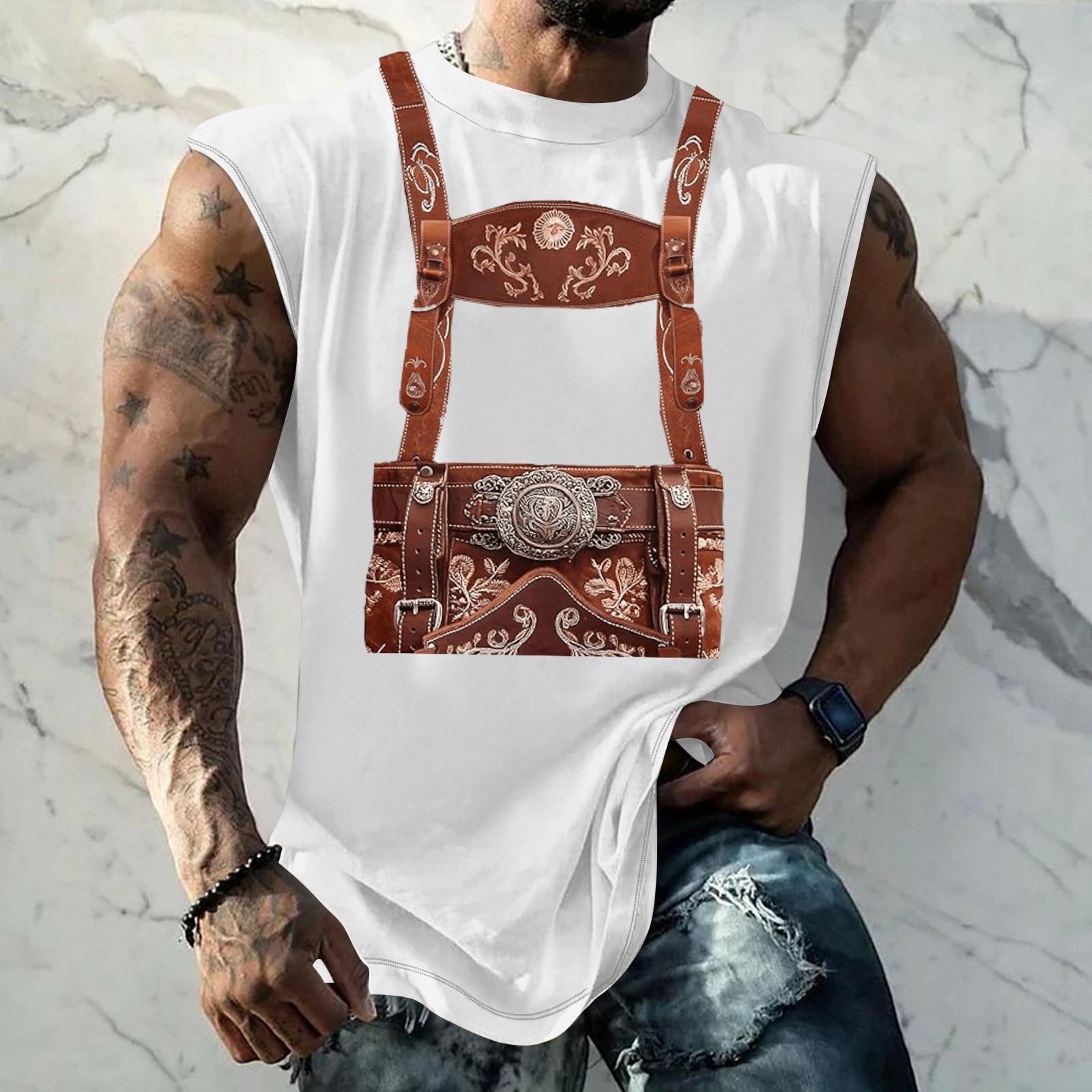 Men s Sleeveless Tank Top Loose Fit Textured Print Casual Streetwear Tank Top for Sports Vacation Daily Wear XL білий
Men s Sleeveless Tank Top Loose Fit Textured Print Casual Streetwear Tank Top for Sports Vacation Daily Wear XL білий