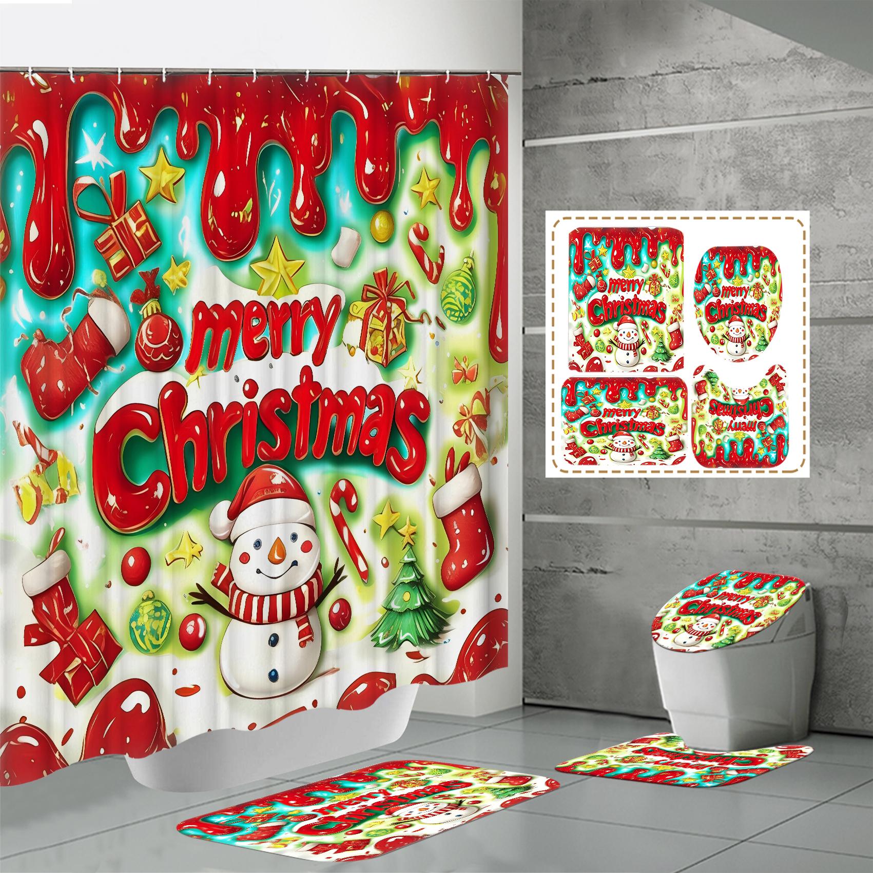 4 ШТ. Наборы штор для душа со шторкой для душа и ковриками, коврик для крышки унитаза, U-образный коврик и коврик для ванной, набор для ванной комнаты с 12 крючками One Size
4 ШТ. Наборы штор для душа со шторкой для душа и ковриками, коврик для крышки унитаза, U-образный коврик и коврик для ванной, набор для ванной комнаты с 12 крючками One Size