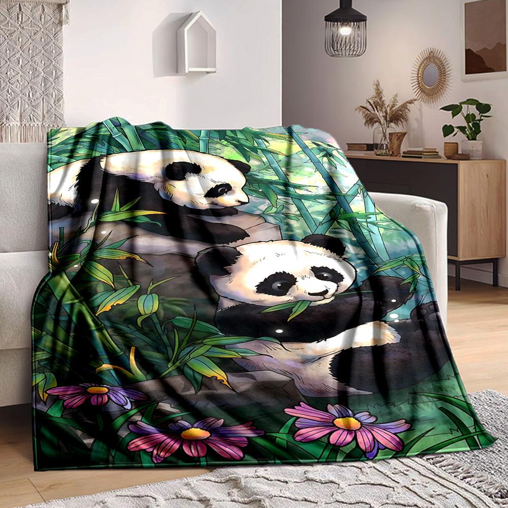 1pc Panda Forest Blanket Lightweight Blanket Throw Blanket For Sofa, Bed, Travel, Camping, Livingroom, Office yy251010022 75x90cm
1pc Panda Forest Blanket Lightweight Blanket Throw Blanket For Sofa, Bed, Travel, Camping, Livingroom, Office yy251010022 75x90cm